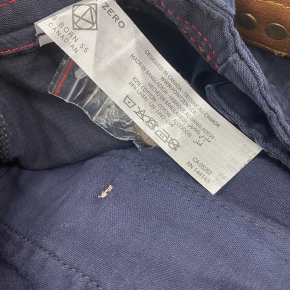 Navy Belted Shorts, Men’s Point Zero, BNWT - Picture 4 of 5